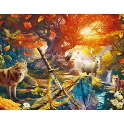 Puzzle 500 pièces : La forêt d'Excalibur - Ravensburger