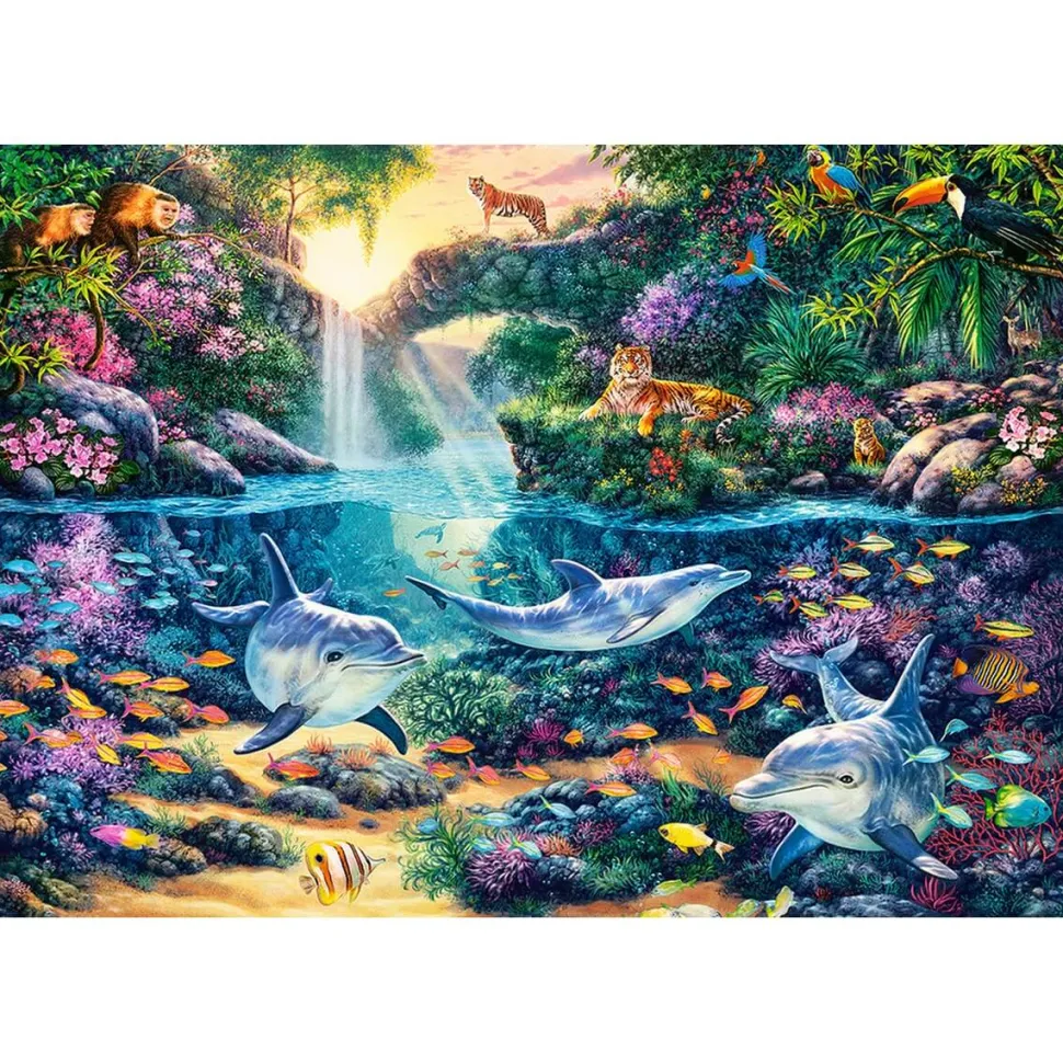 Puzzle 1500 pièces : La jungle paradisiaque - Castorland