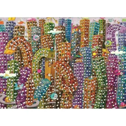 Puzzle 2000 pièces : La jungle, Mordillo - Clementoni