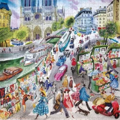 Puzzle 1000 pièces : LA LIBRAIRE DE PARIS - Eeboo
