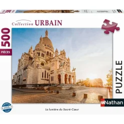 Puzzle 500 pièces : La lumière du Sacré-Cœur - Nathan