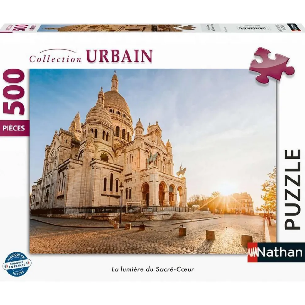 Puzzle 500 pièces : La lumière du Sacré-Cœur - Nathan