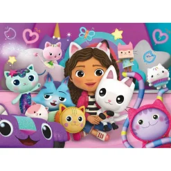 Puzzle 60 pièces : La maison de poupée de Gabby - Clementoni