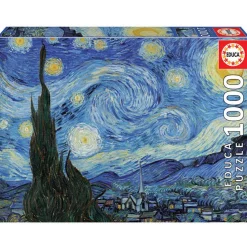 Puzzle 1000 pièces : La Nuit étoilée, Vincent Van Gogh - Educa