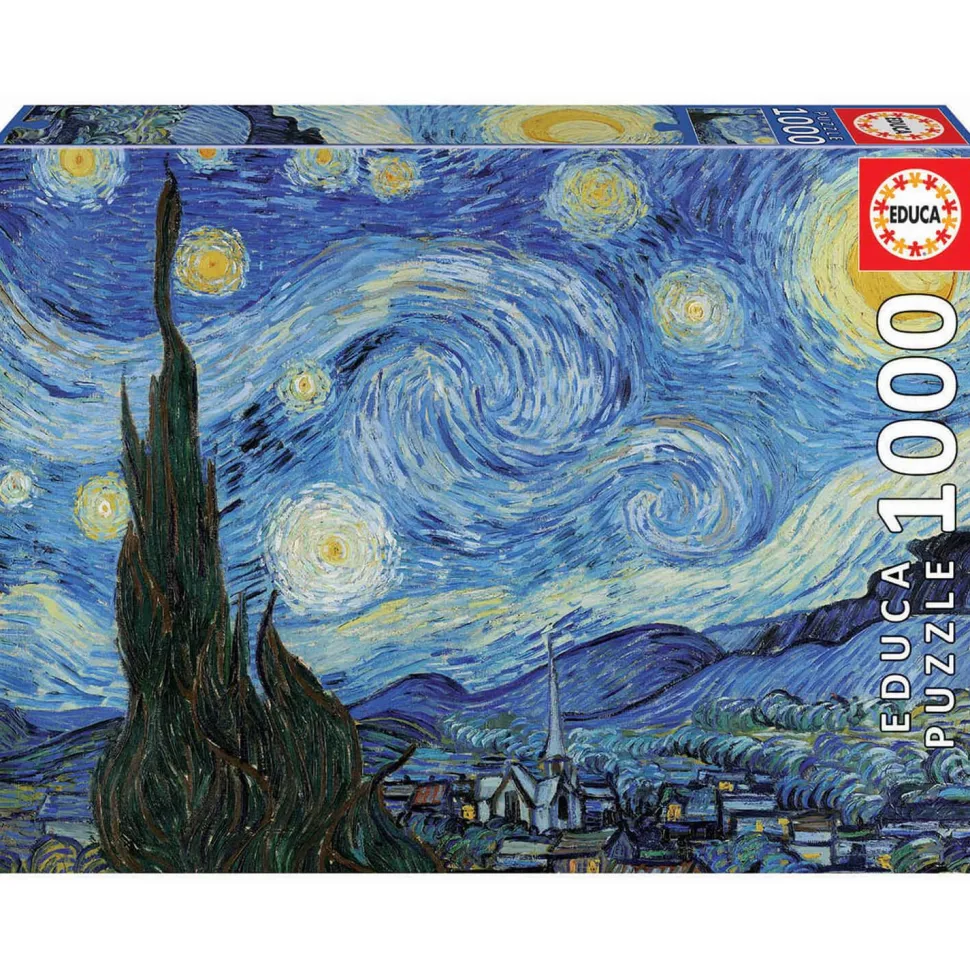 Puzzle 1000 pièces : La Nuit étoilée, Vincent Van Gogh - Educa