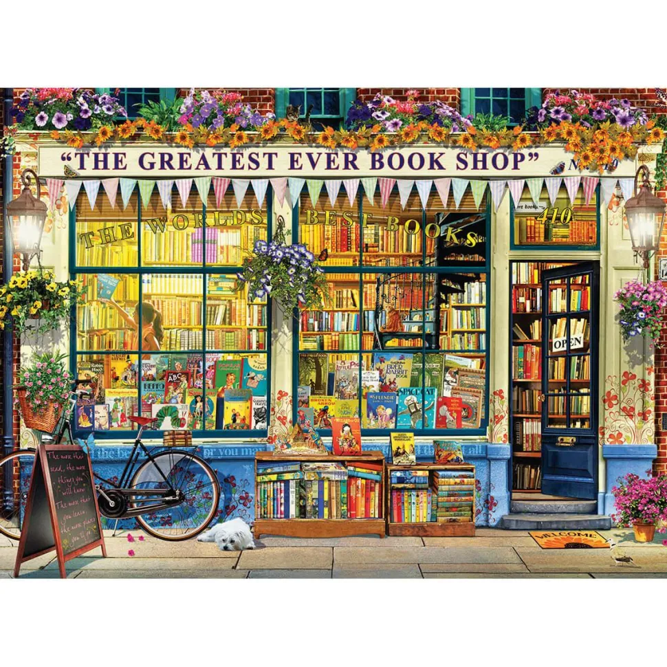 Puzzle 1000 pièces : La plus grande librairie au monde - Eurographics