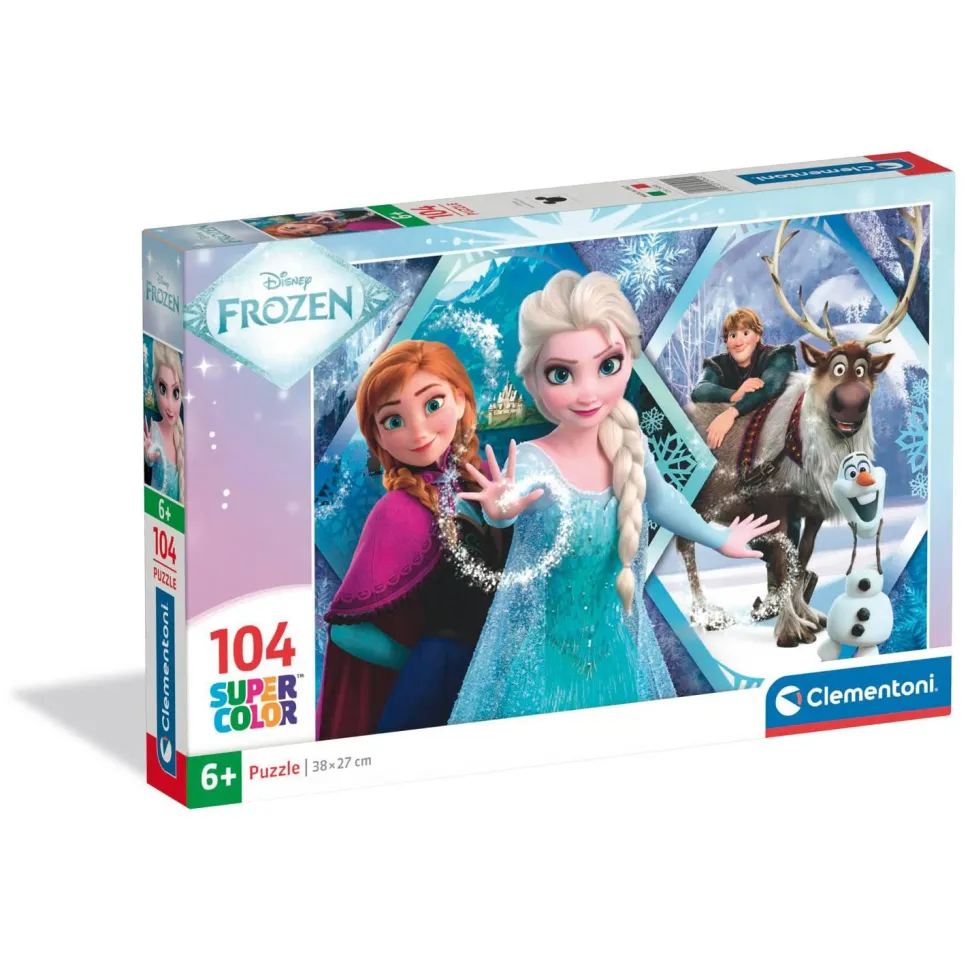Puzzle 104 pièces : La Reine des Neiges - Clementoni