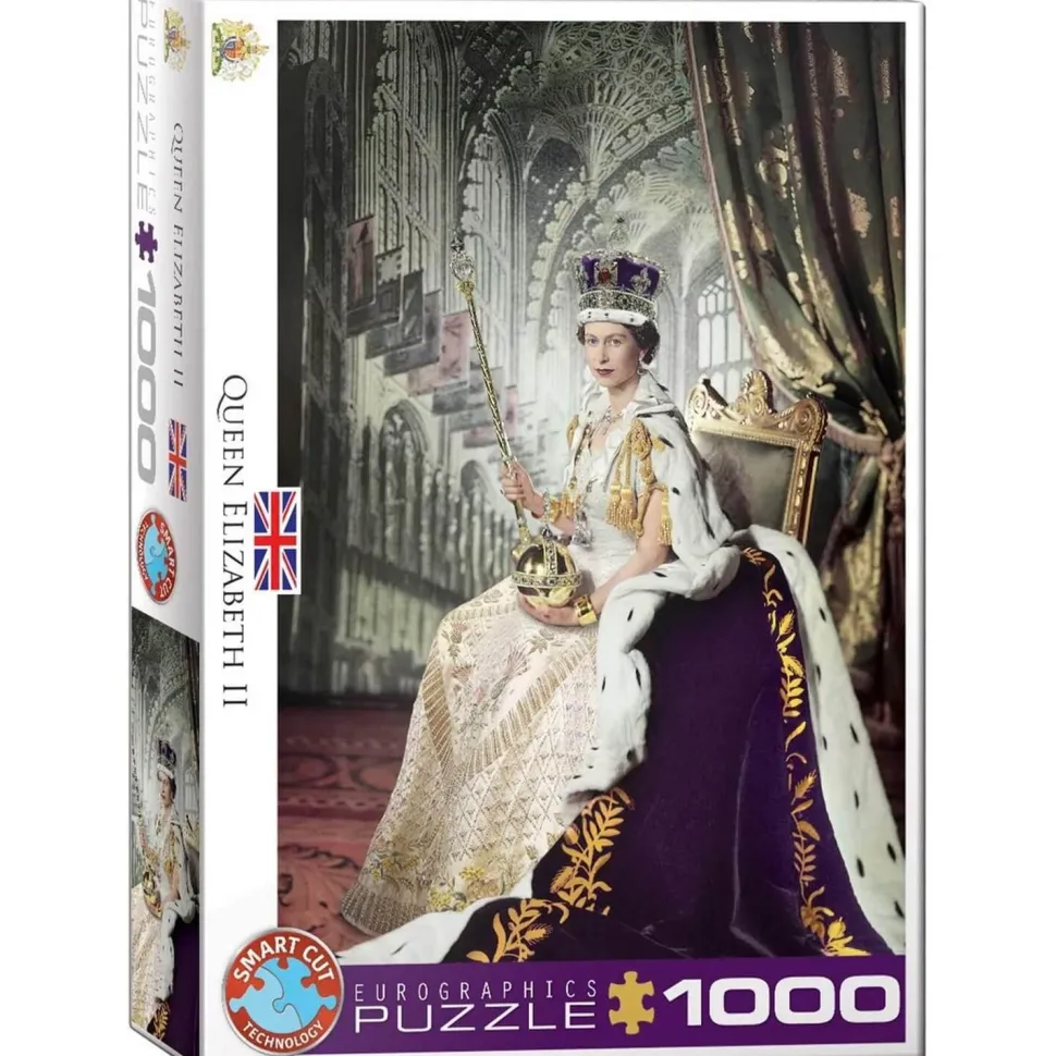 Puzzle 1000 pièces : La reine Elizabeth II - Eurographics