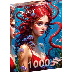 Puzzle 1000 pièces : La Sirène Rousse - EnjoyPuzzle