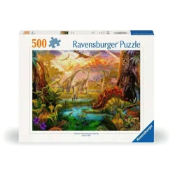Puzzle 500 pièces - La terre des dinosaures - Ravensburger