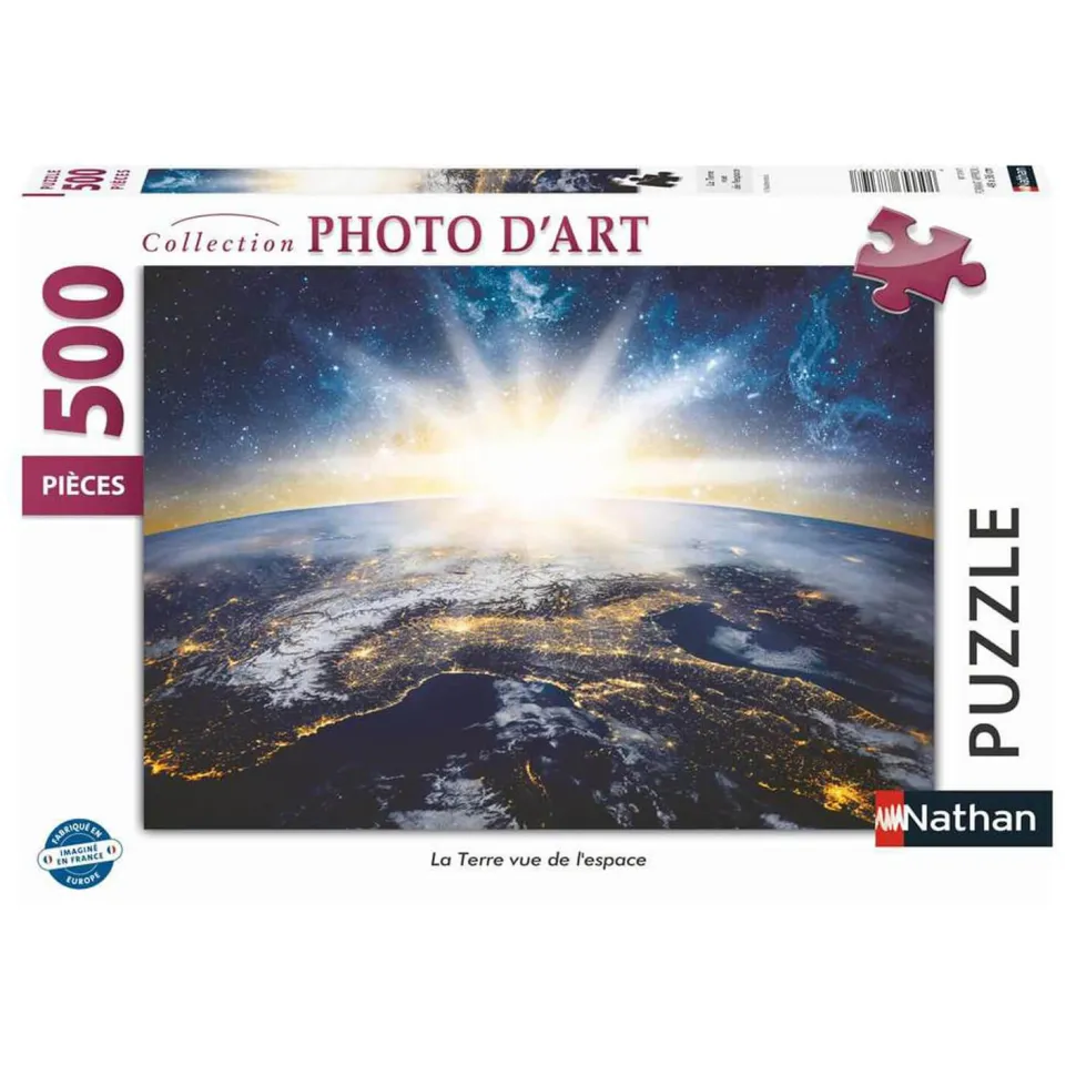 Puzzle 500 pièces : La Terre vue de l'espace - Nathan