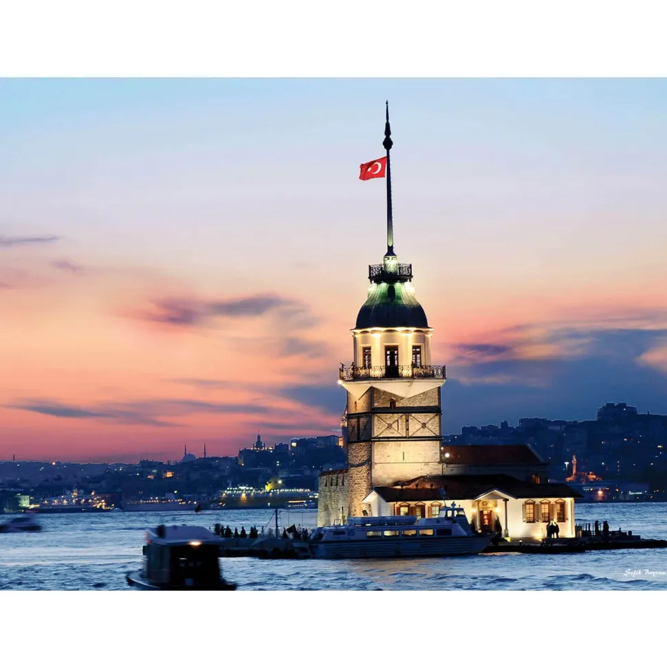 Puzzle 1000 pièces : La Tour de Léandre (Kız Kulesi) - Anatolian