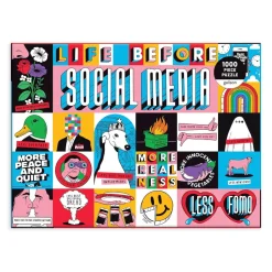 Puzzle 1000 pièces : La vie avant les réseaux sociaux - Galison
