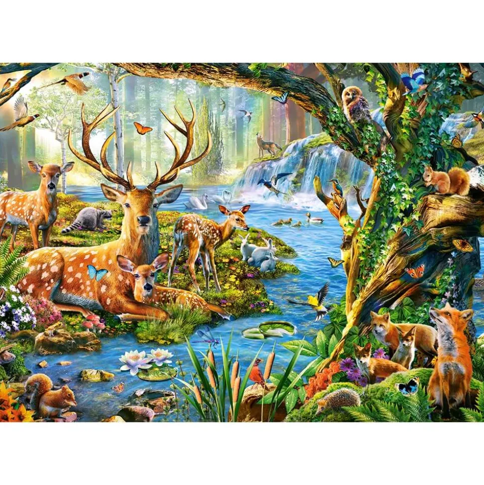 Puzzle 500 pièces : La vie de la forêt - Castorland