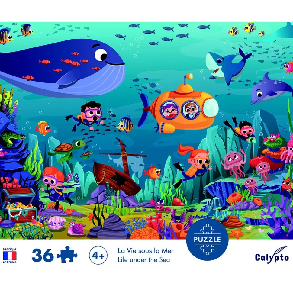 Puzzle 36 pièces : La Vie sous la Mer - Sentosphère