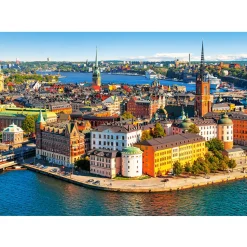 Puzzle 500 pièces : La vieille ville de Stockholm, Suède - Castorland