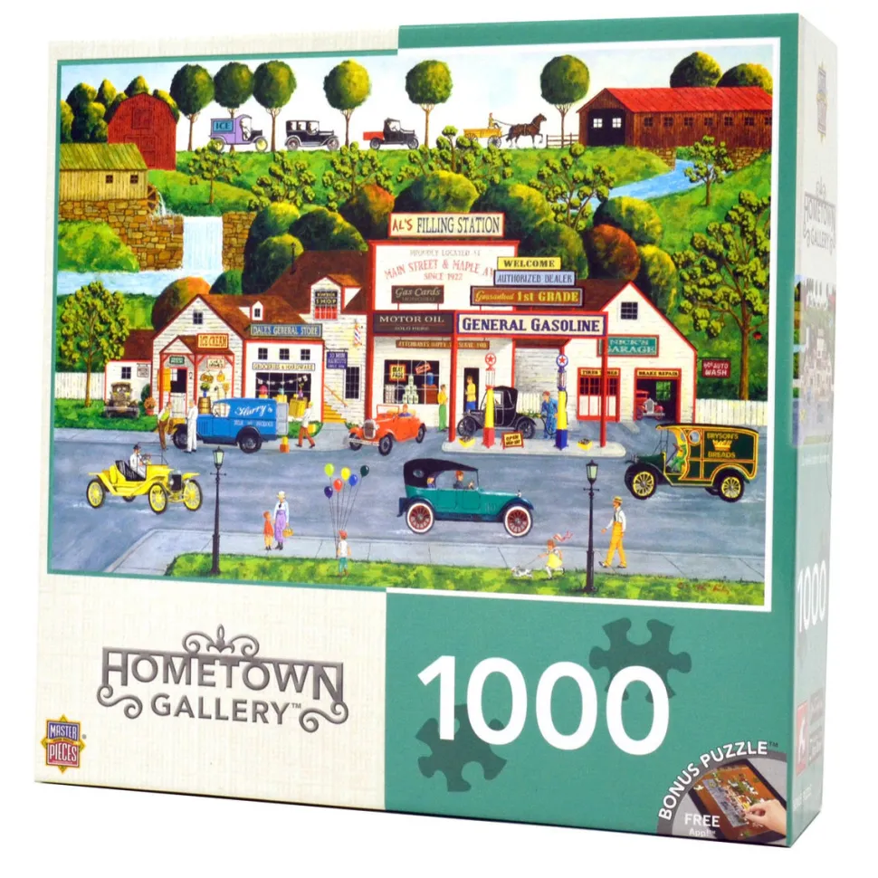 Puzzle 1000 pièces : La vieille station d'essence - Master Pieces