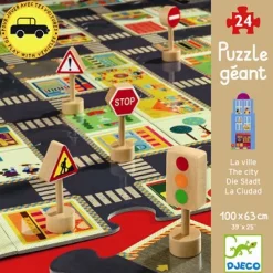 Puzzle 24 pièces - La ville - Djeco