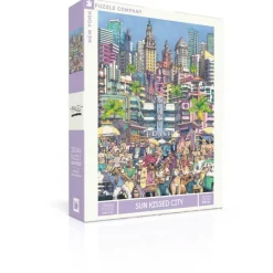 Puzzle 500 pièces : La ville baignée de soleil - New York Puzzle Company