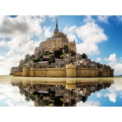 Puzzle 1000 pièces : Labbaye du Mont-Saint-Michel - Des racines et des ailes - Nathan