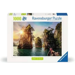 Puzzle 1000 pièces - Lac de Cheow Lan, Thaïlande - Ravensburger