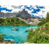 Puzzle 2000 pièces : Lac Sorapis, Alpes, Italie - Castorland