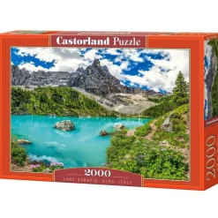 Puzzle 2000 pièces : Lac Sorapis, Alpes, Italie - Castorland