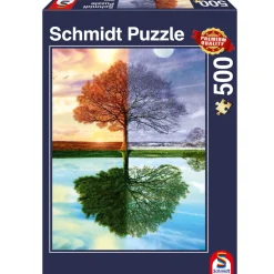 Puzzle 500 pièces : L'arbre des quatre saisons - Schmidt