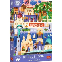 Puzzle 1000 pièces : L'art de la couleur - Budapest, Hongrie - Trefl