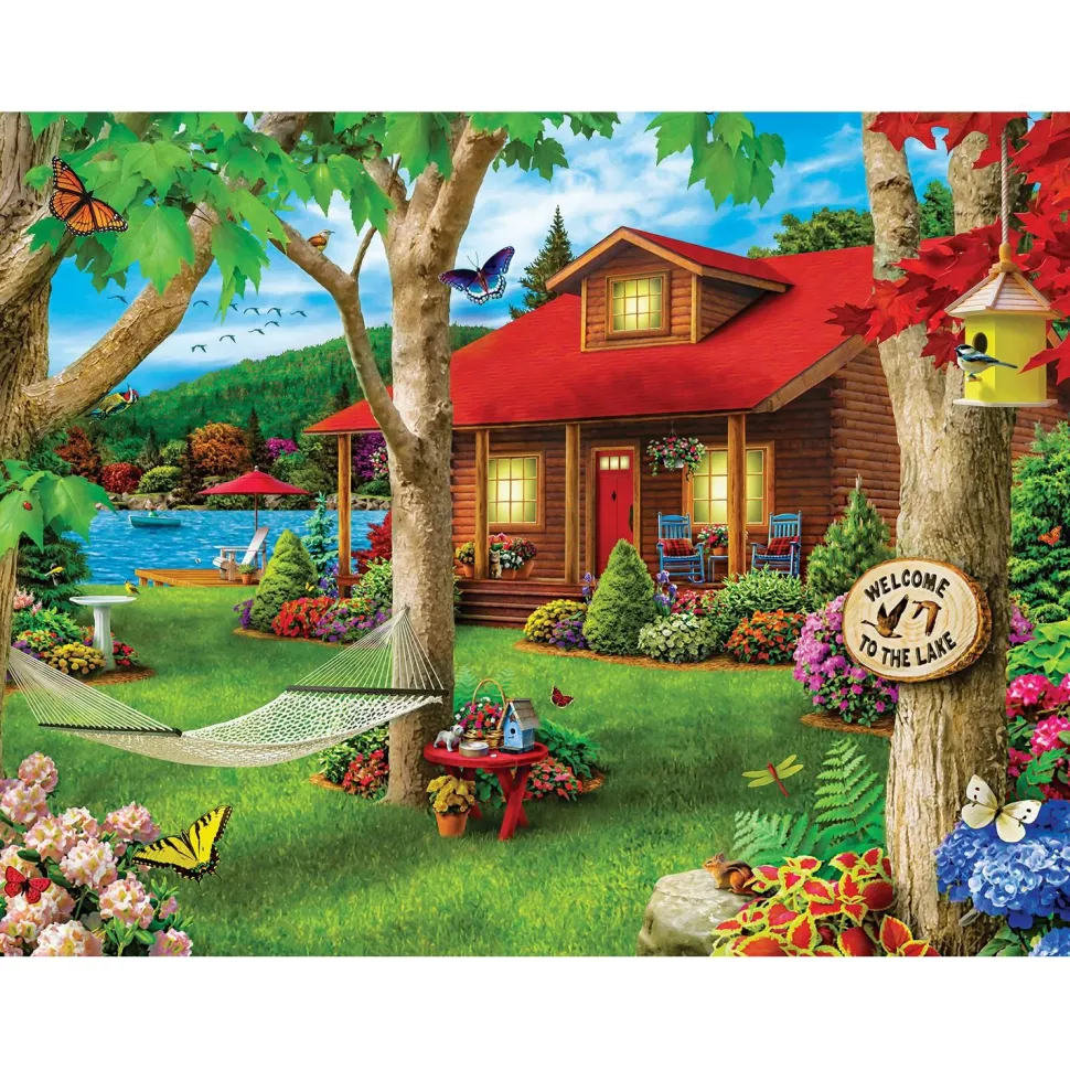Puzzle 750 pièces : Lazy Days - Retraite au bord du lac - Master Pieces