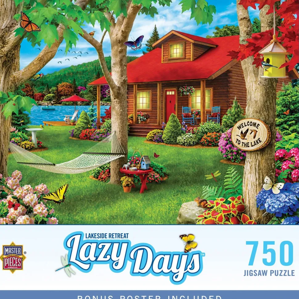 Puzzle 750 pièces : Lazy Days - Retraite au bord du lac - Master Pieces