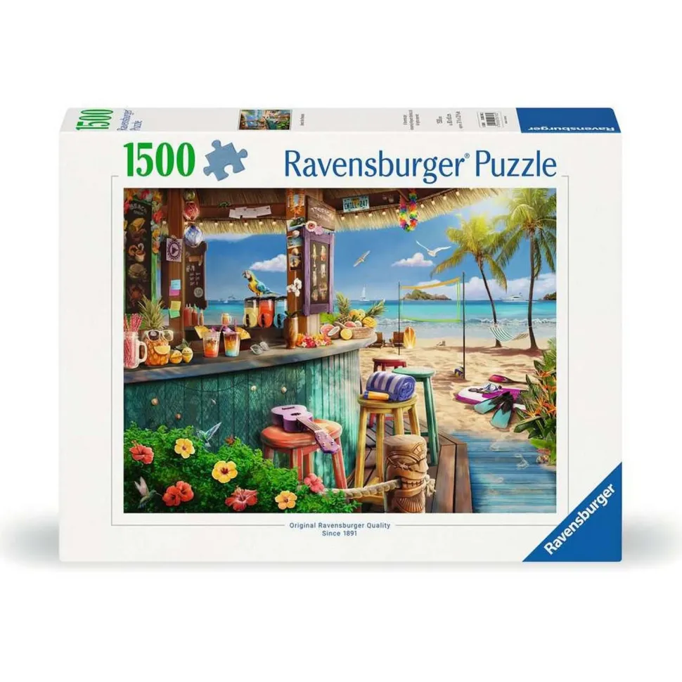 Puzzle 1500 pièces : Le bar du bord de plage - Ravensburger