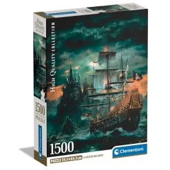 Puzzle 1500 pièces : Le bateau des pirates - Clementoni