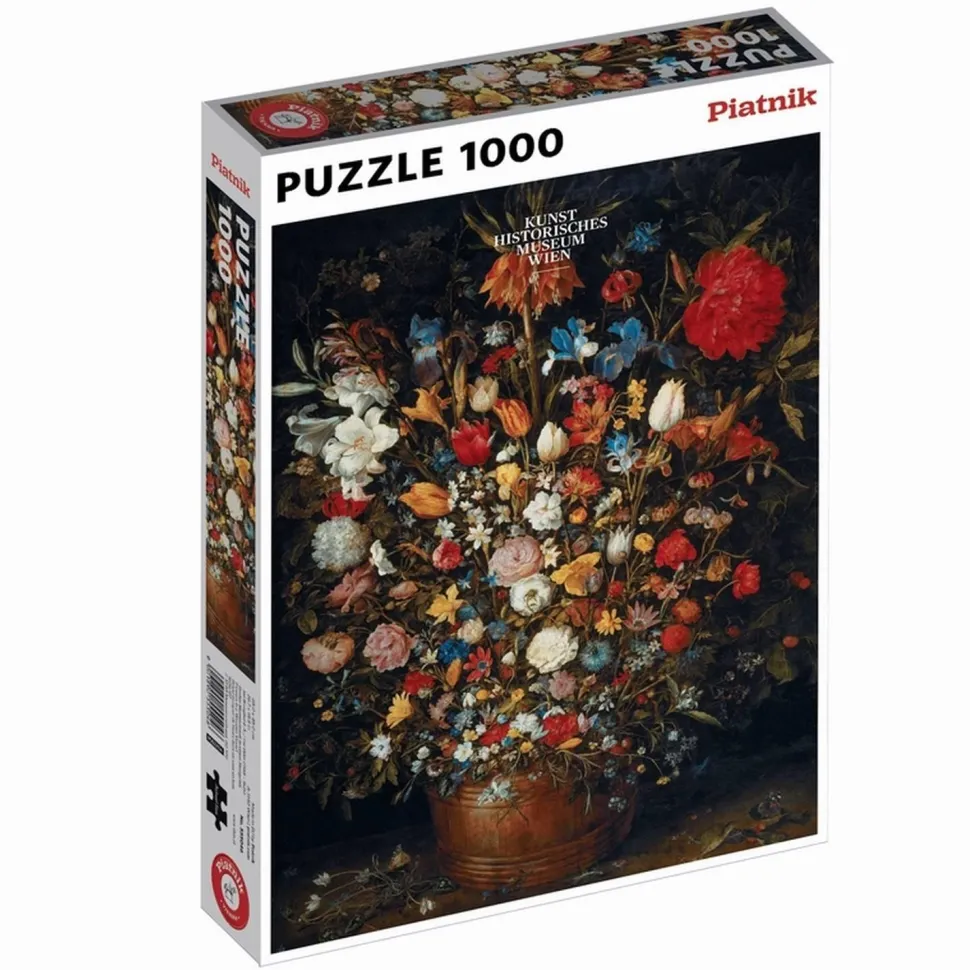 Puzzle 1000 pièces : LE BOUQUET -Brueghel - Piatnik