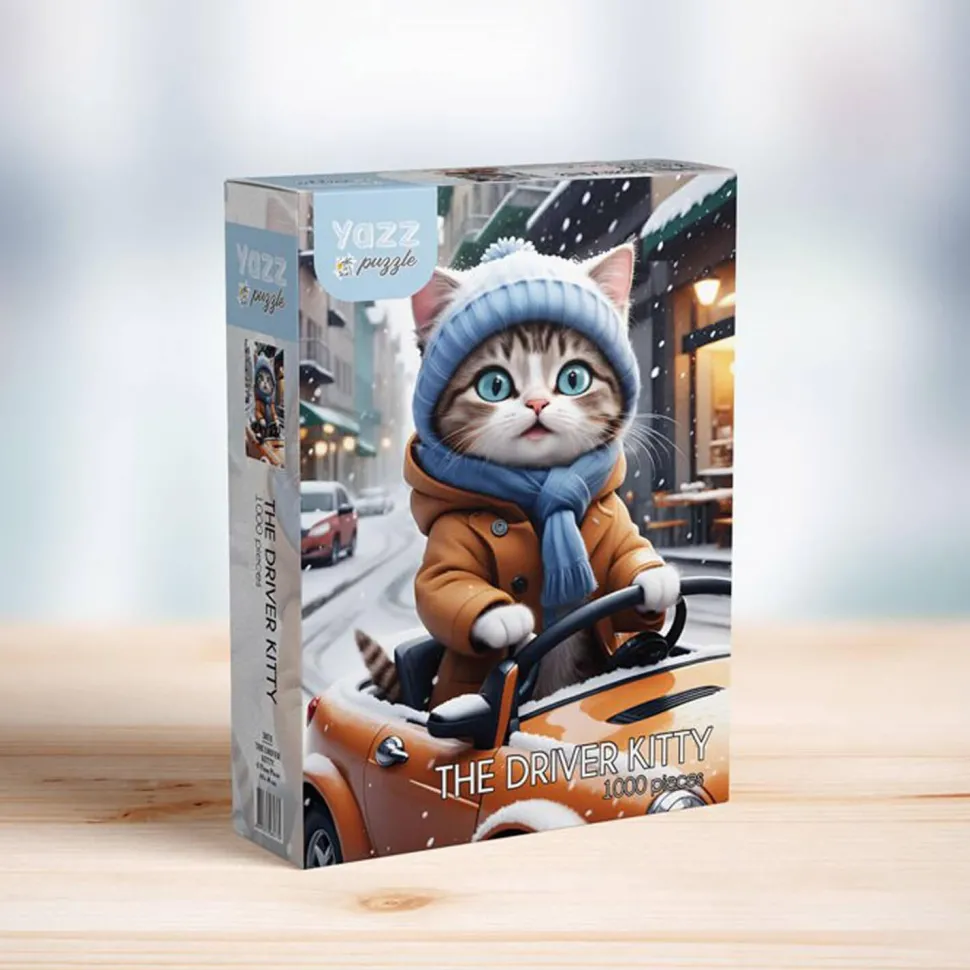 Puzzle 1000 pièces : Le chauffeur Kitty - Yazz puzzle