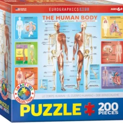 Puzzle 200 pièces : Le corps humain - Eurographics