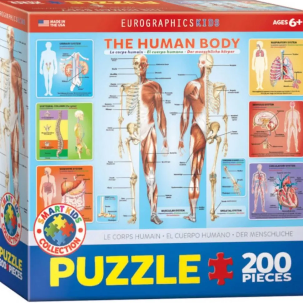 Puzzle 200 pièces : Le corps humain - Eurographics