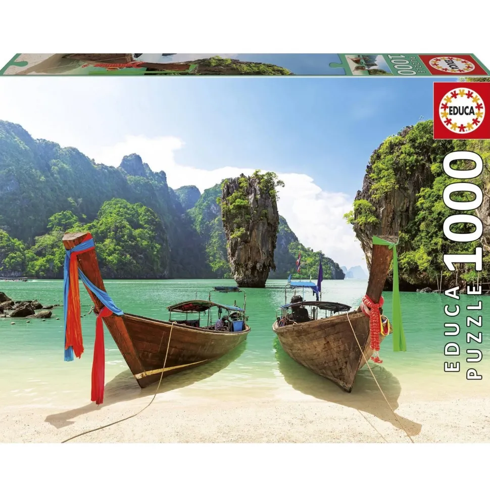 Puzzle 1000 pièces : ÌLE DE JAMES BOND, THAILANDE - Educa