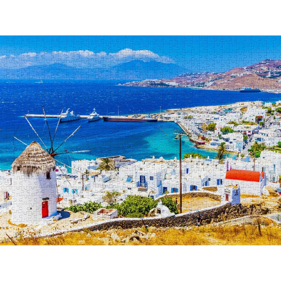Puzzle 1000 Pièces : Île de Mykonos - Grèce - EnjoyPuzzle