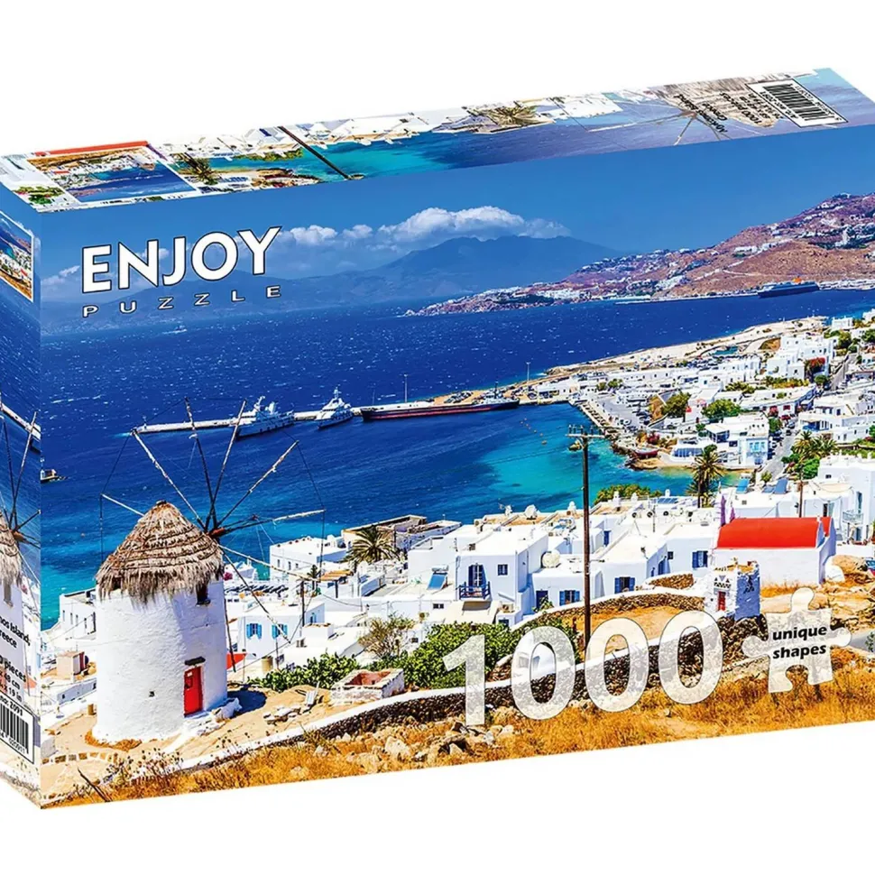 Puzzle 1000 Pièces : Île de Mykonos - Grèce - EnjoyPuzzle