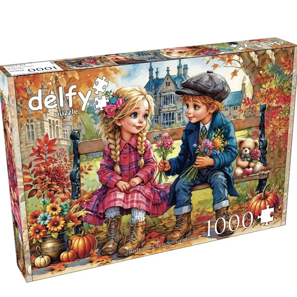 Puzzle 1000 pièces : LE GESTE TENDRE DE L'AUTOMNE - JaCaRou