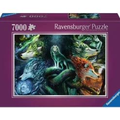 Puzzle 7000 pièces : Le loup au cœur des éléments - Ravensburger