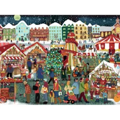 Puzzle 1000 pièces : Le marché de Noël - Ravensburger