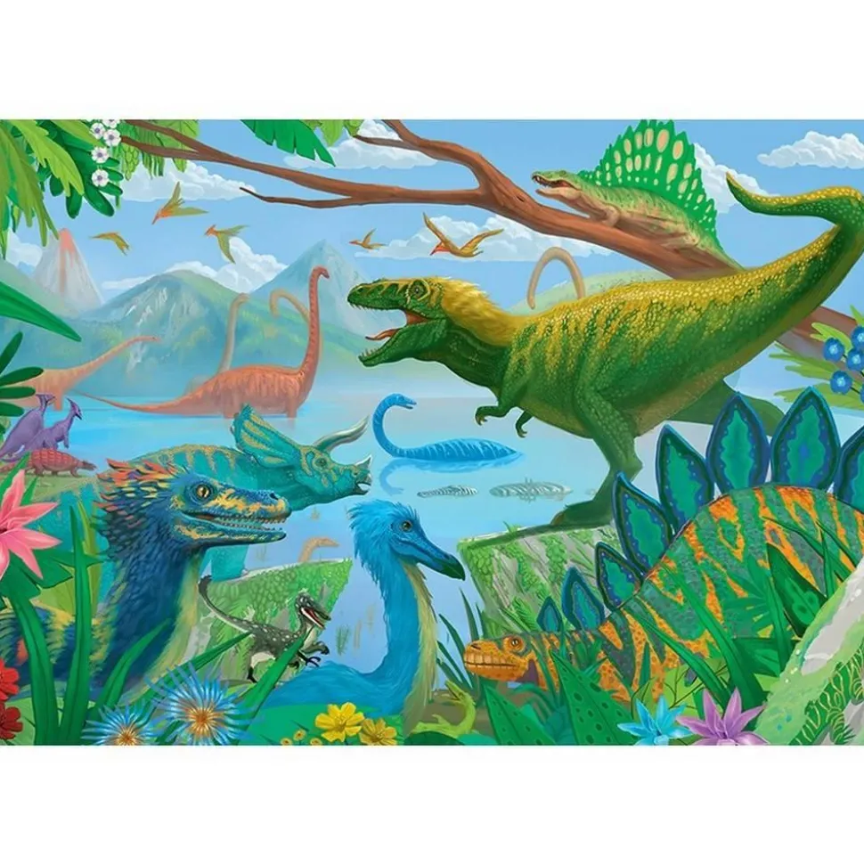 Puzzle 200 pièces : Le Paradis des Dinosaures - Sentosphère