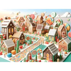 Puzzle 1000 pièces : Le pays des bonbons - Yazz puzzle