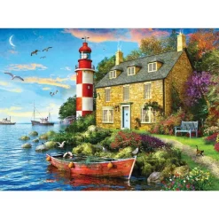 Puzzle 104 pièces : Le Phare du Cottage par Dominic Davison - Eurographics