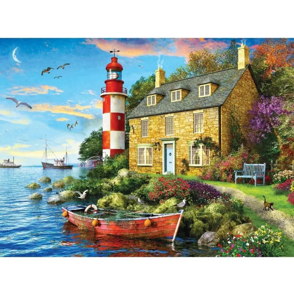 Puzzle 104 pièces : Le Phare du Cottage par Dominic Davison - Eurographics