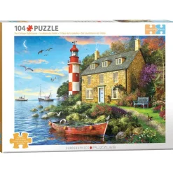 Puzzle 104 pièces : Le Phare du Cottage par Dominic Davison - Eurographics