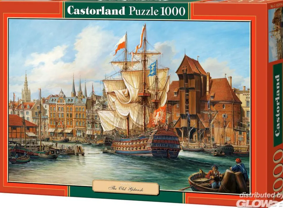 Puzzle 1000 pièces : Le port de Gdansk, Pologne - Castorland