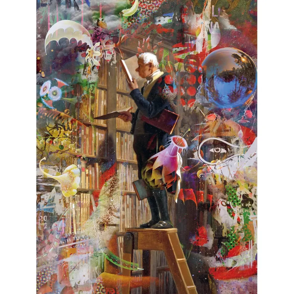 Puzzle 1000 pièces : le rat de bibliothèque retravaillé - Heye